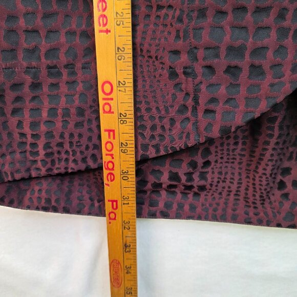 Sun Kim XS Croc Print Asymmetrical Lagenlook Button Front Blazer USA Designer - Picture 10 of 10